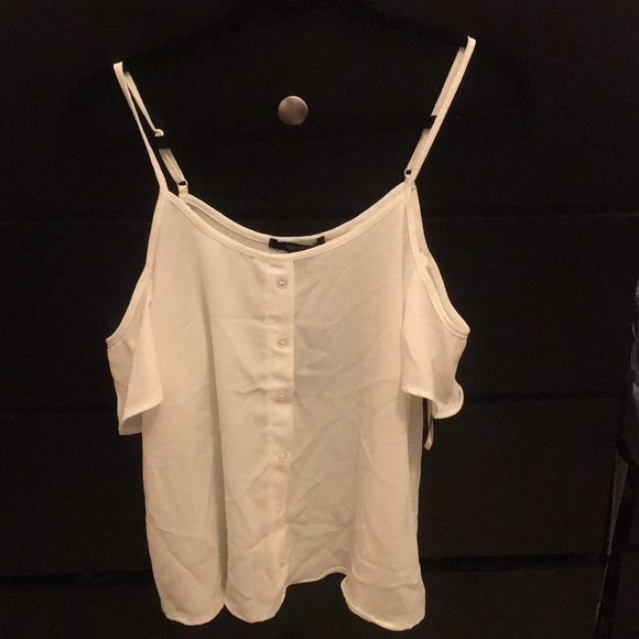 White off the shoulder Top - Picture 1 of 3